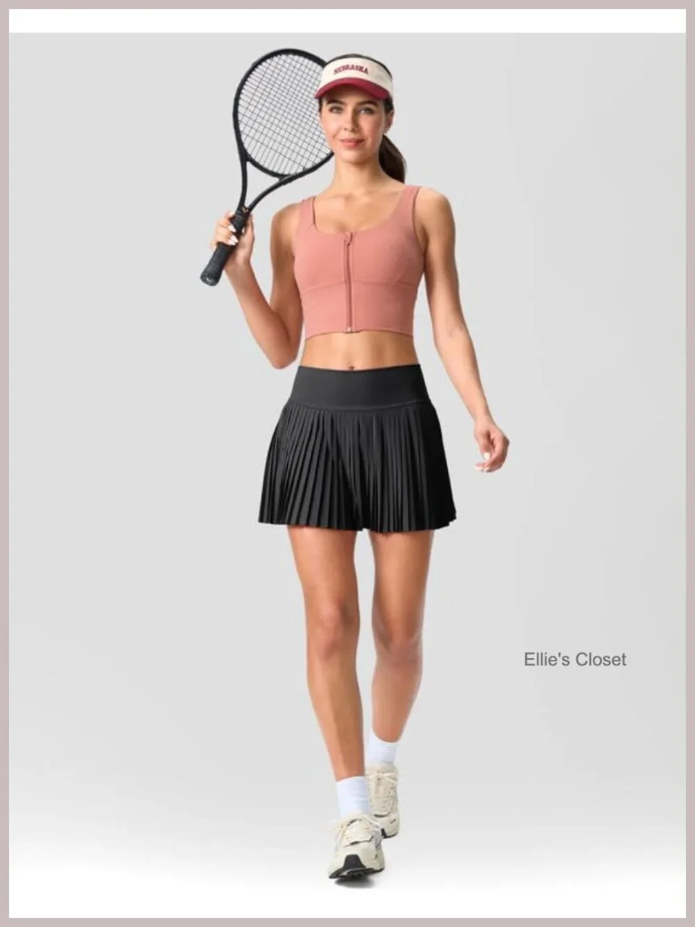 Pleated Tennis Skirt with Pockets High Waisted Lightweight Athletic Golf Skort
